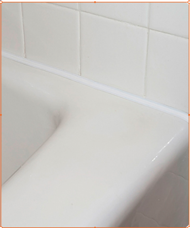 Tub tile with trim 