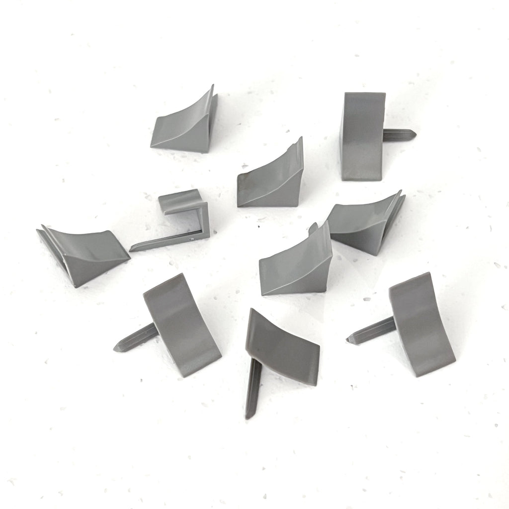10 pieces of InstaTrim 3/4 inch end caps in gray