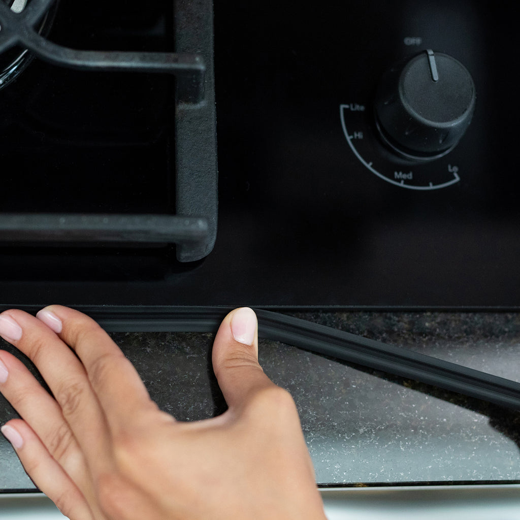 Showing alternate use for trim strips in the kitchen