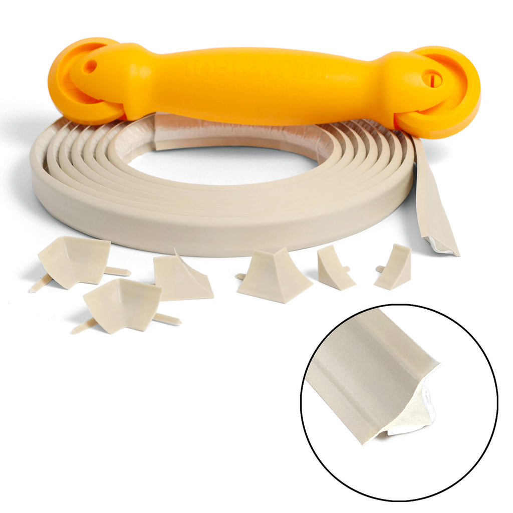 Cover your Crack Bundle - Ivory Trim 10ft 3/4" trim with Applicator tool and corners