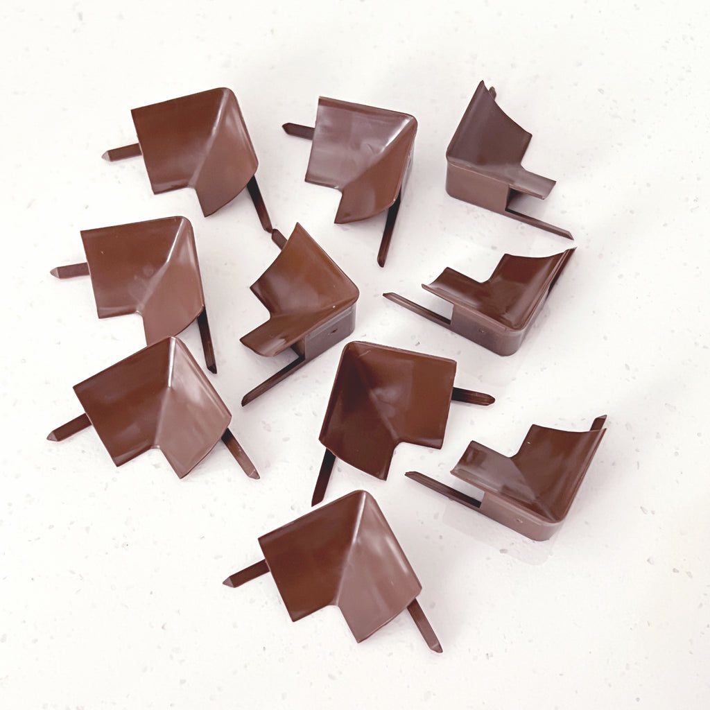 InstaTrim 10 pack of inside corners in the color brown